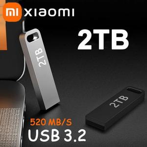 Xiaomi 2TB USB 3.2 플래시 드라이브 고속 Pendrive 휴대용 Usb 방수 Memoria 디스크 새로운
