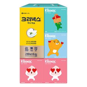 크리넥스 카카오 미니티슈 230매 6입