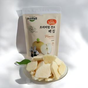 [올바른농장] 프리미엄 동결건조 과일 칩 6종세트 (파인애플/사과/딸기/배/망고/대추) & 배 칩 20g