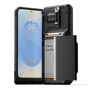 베루스 갤럭시 S25 울트라 플러스 카드 4장 수납 담다글라이드 듀오가드 로고블랙