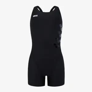 [아레나](대전신세계)여아동 실내수영복 액셀 아동 3부 반신 레이서백 (A5SG1GL10BLK)