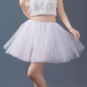모던 JZQPNGQZ 클래식 여성 허리 밴딩 폴발레 매쉬 스커트