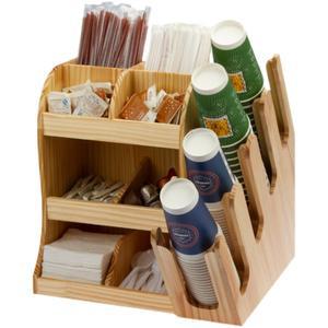 탕비실 정리함 캡슐커피 티백 소나무 팬트리 업소용 커피캡슐 원목 01 나무 틴케이스