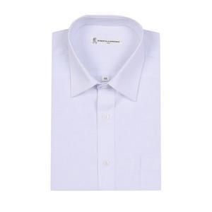 [Roberta di Camerino][로베르따디까메리노] TR혼방 솔리드 일반핏 화이트 반소매셔츠 RR2-305-1 (P0031...