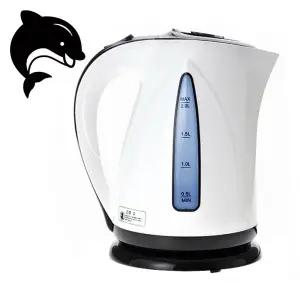 키친플라워202 돌핀 돌고래 전기 주전자 전기 포트 2L/무선 대용량 커피 오피스 사무실 심플 디자인