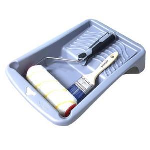 노루표 고급형 페인트 도장용 부자재 트레이+붓+롤러 페인팅 도구 세트