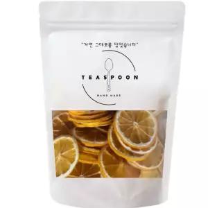 티스푼212 건조과일 레몬칩 100g 원형컷 카페용 데코용 건조레몬