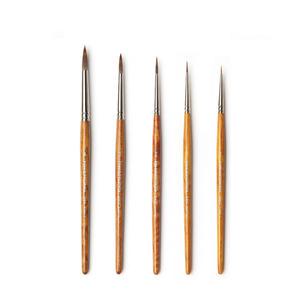 화홍 345R 세필붓 환붓 얇은붓 5본세트 둥근붓 인조모 0호/1호/2호/3호/4호