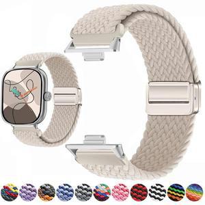 샤오미 레드미 워치 4 5 스트랩용 마그네틱 루프, Miband 8 pro/9 밴드용 조절 가능한 브레이드 스포츠 나