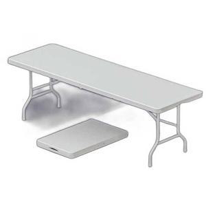 접이식 테이블 2400 카페 스텐 강의실 회의 육각 간이 달린 화이트화이트 1 22m