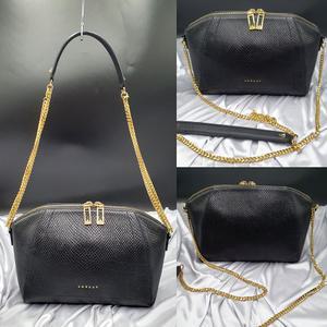 러브캣 체인 가죽 엣지 여성 숄더백 크로스백 중고 가방 은피아노