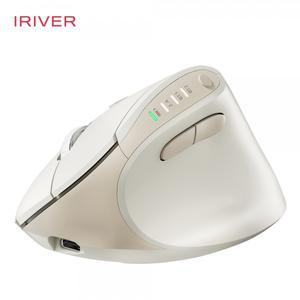 아이리버 항균처리 충전식 멀티페어링 블루투스 무소음 무선 버티컬 마우스 EV35c 화이트