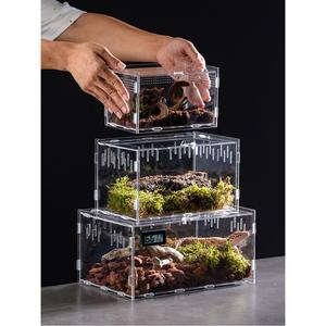 달팽이 아크릴 사육장 달팽이집 스마트 23.5x 육지거북이 크레 여왕 아리황 홀더개