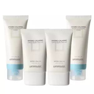 언뮤트 하이드로 카밍 수분 선케어 더블구성(선크림50ml 2개+클렌징폼100ml 2개)