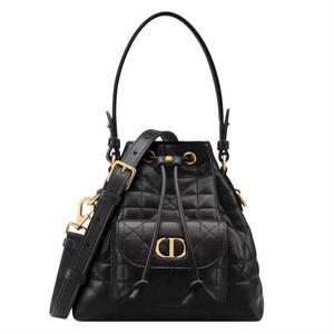디올 Dior Caro 미니 버킷백 블랙 매크로까나쥬 양가죽 M3369UNOZM900