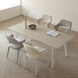 바모스 세라믹 식탁 화이트 테이블 4인용 1600