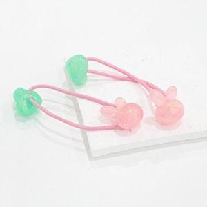 [VY] 여자 러블리 하트방울 토끼 고무줄세트 머리끈_16126735_588847