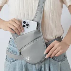 테나스 여행용 도난방지 슬링백 허리 가방