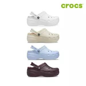 [크록스 정품] 클래식 플랫폼 라인드 클로그 여성 털샌들 207938 4종 택1