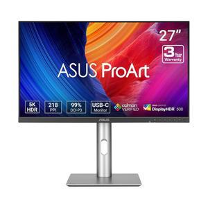 ASUS ProArt 디스플레이 27인치 5K HDR 프로페셔널 모니터(PA27JCV) - 5K(5120 x 2880), IPS, 99% DCI-P3, 100% sRGB, E 2, USB-C PD 96W, Calman 검증, 색상 정확도, Auto KVM, LuxPixel, 3년 보증