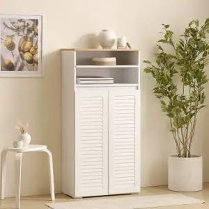 [히트가구] F41581 갤러리 중형 오픈수납 신발장 600 1color (착불)