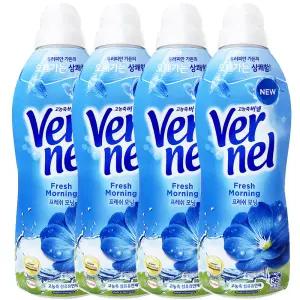 헨켈 버넬 고농축 섬유유연제 프레쉬모닝 900ml 4개