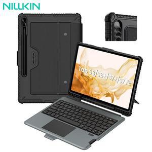 NILLKIN 태블릿 블루투스 키보드 터치 패드 스마트 케이스, 삼성 갤럭시 탭 S8 플러스, S8, S7 플러스, S7