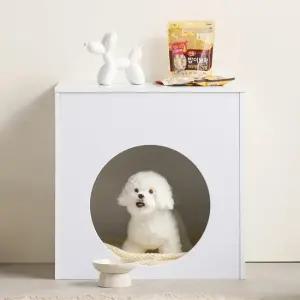 잉글랜더 바오 강아지집 고양이 숨숨집 겸용 협탁 600600