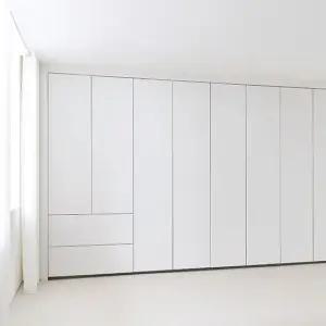 매트화이트 푸시풀 서랍형 붙박이장