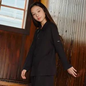 마밤 MSMV 피치기모 아동 주니어 잠옷 초등학생 파자마 실내복 세트 에센셜블랙