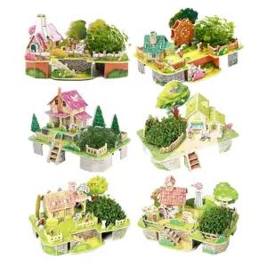 어린이 과학놀이 미니정원 3D퍼즐로 식물 씨앗 키우기/세트/장난감/완구/유아/아동/기르기/DIY