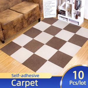 방바닥매트 10Pcs 자기 접착 카펫 광장 30 30cm DIY 가구 바닥 타일 복도 실내에 껍질과 스틱 이동식 스티커