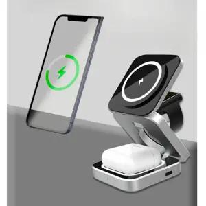 맥세이프 무선 충전기 3in1 대용량 핫팩 핸드폰 USB 보조배터리 맥세이프