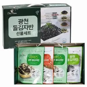 델피오레 광천 돌김자반 선물세트 4종 (새우멸치 라이스칩 오리지널2 김선물세트)