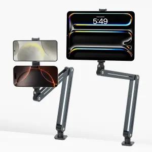 데이웍스 포디즈 그립 아이패드 핸드폰 자바라 거치대 태블릿 침대 탁상 집게형