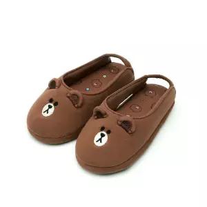 아트박스/건종 브라운앤프렌즈 패턴 덧신(브라운)