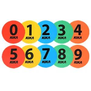 키카 KXO-R102 숫자 라운드 마커 10개입/숫자마커/KXO/체육도구/훈련용품/접시콘/라운드콘/접시숫자마커