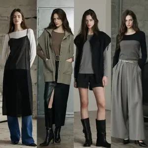 25FW GGPX 모달 스판 보트넥 티셔츠 4종 GX253F0401TS