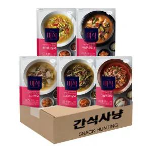 간식사냥 하림 더미식 국탕찌개 5종 기획세트(우렁된장찌개+소고기뭇국+차돌육개장+시래기된장국+황태콩나물국)