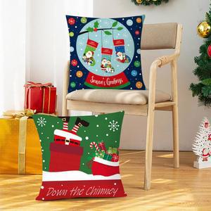 사각롱쿠션 부드러운 촉감 장식 쿠션 커버 부드럽고 오래 지속되는 사각형 푹신한 케이스 크리스마스 호텔 편리한