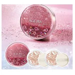 에이지투웨니스 예리코로즈 에센스 팩트 샤이닝드롭 레드에디션 케이스 및 리필2개 (21호)