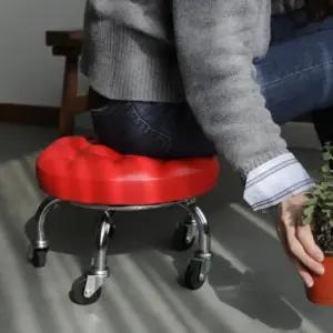 좌식의자 이동식 바퀴달린 허리 편한 작업 등받이 청소 SO-171