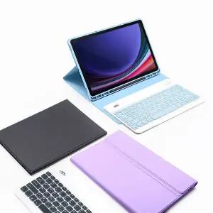 [아자케이스]갤럭시탭 S10 라이트 Lite 10.9 호환 콤비 블루투스 키보드 S펜수납 케이스 S10FE S9FE S9 ...