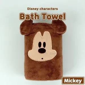 미키마우스 바스 타월/유아 물놀이 어린이 수영장 데일리 캐릭터 드라이 키즈 바캉스 다용도 아동 수건 샤