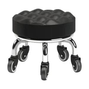 바퀴달린 의자 작업 이동식 바퀴 스툴 튼튼한 원형 회전 낮은 좌식