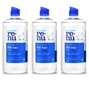 생리 식염수 렌즈 멸균 식염수 렌즈 보존액 세척액 120ml 3개