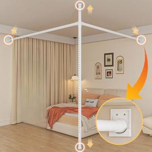 무타공 공간분리 파티션 행거형 가벽 커튼 칸막이 병풍 가림막 인테리어 2m 가로 x2 1m 세로 원룸