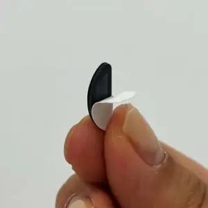 붙이는 안경코받침 에어 코패드 실리콘 블랙 10P