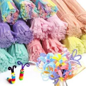 모루 만들기 DIY 재료 철사 인형 키링 200p 모루인형 모루인형만들기 케이블정리 전선정리 선정리