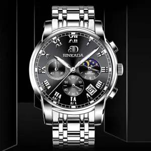 [골드스마일]메탈 써지컬스틸 시계 군인 체인팔찌 손목 전자 패션